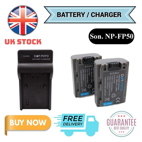 Fp50 battery charger for - np-fp50, or