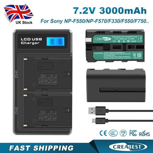 2pcs f550 kamera battery - np-f550,