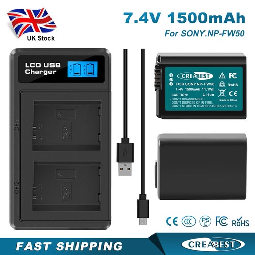 2pcs fw50 battery charger - 2pcs, np-fw50