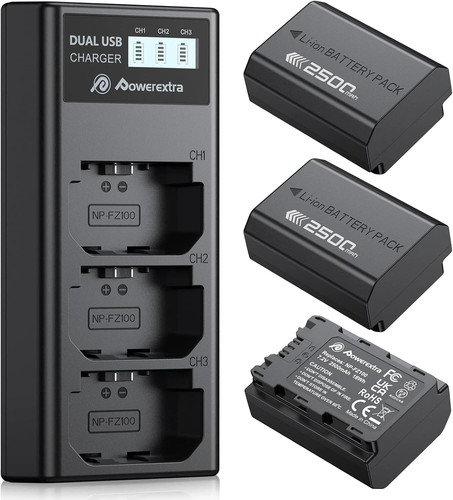 Powerextra fz100 2500mah - powerextra, np-fz100