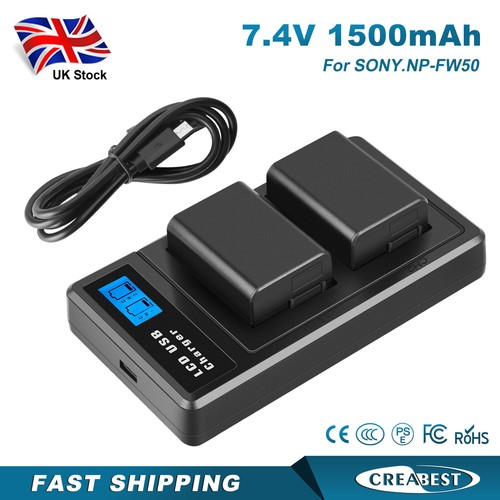 Fw50 battery - 2x, np-fw50