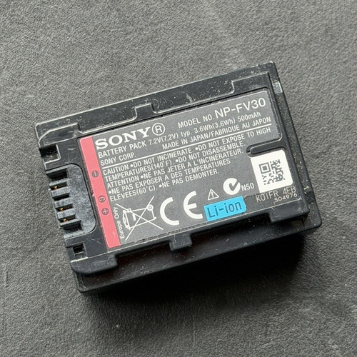 Sony fv30 camera - sony, np-fv30